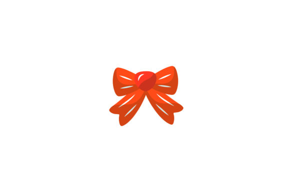 Christmas Decoration Ribbon Vector Asset