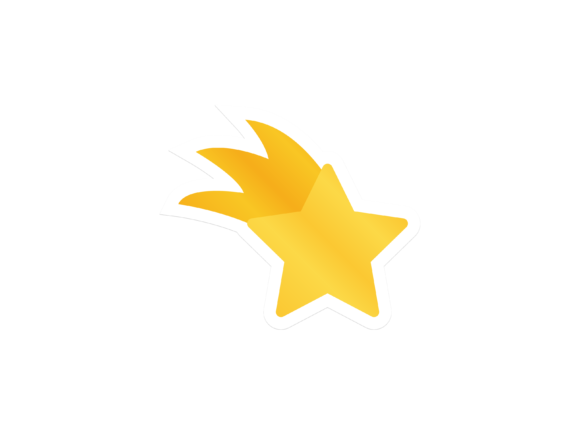 Christmas Illustration Falling Star