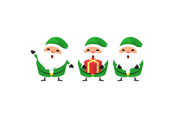 Christmas Santa Vector Set 14