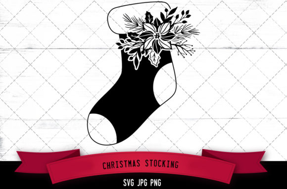 Christmas Stocking Floral