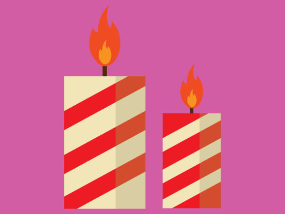 Illustration Christmas Candle