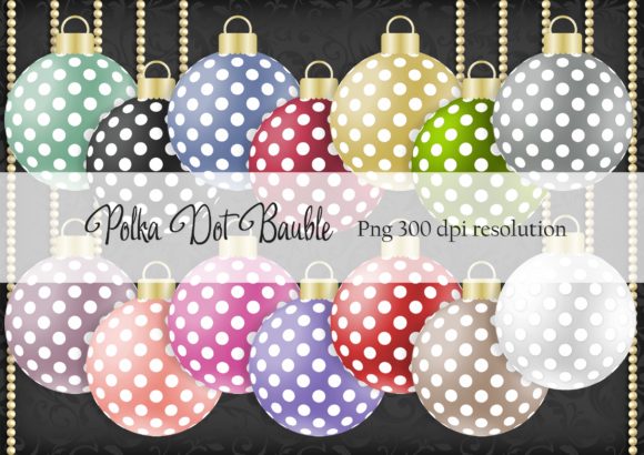 Polka Dot Christmas Bauble: A Decorative Element for Branding