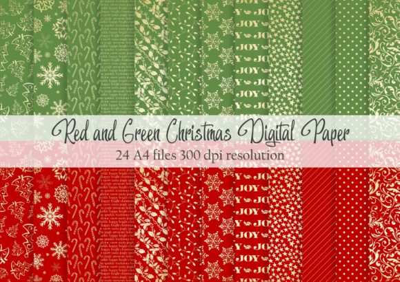Red and Green Christmas Patterns