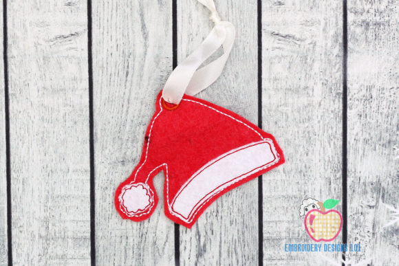 Red Santa Cap Ornament Embroidery Review