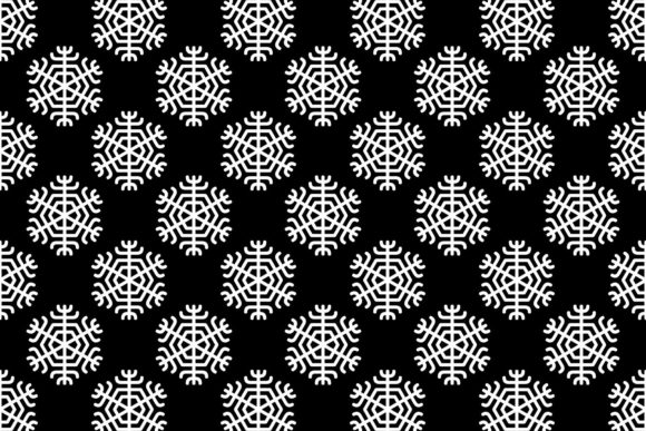 Seamless Monochrome Winter Pattern for Crafting and Design