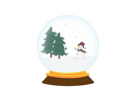 Snowball Christmas Vector Illustration