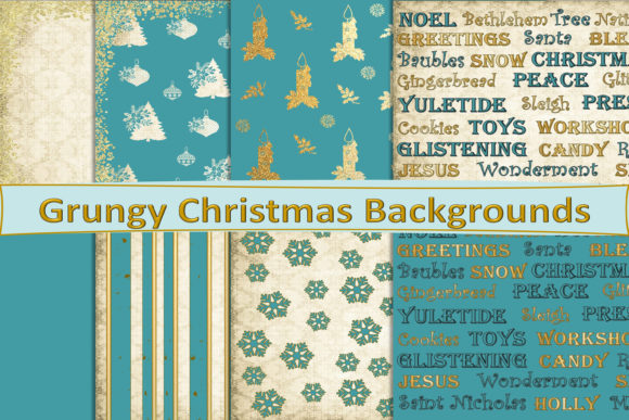 Vintage Blue Christmas Backgrounds