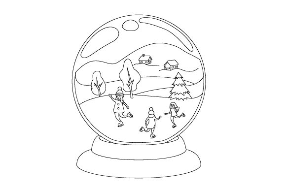 Winter Snowglobe for Christmas Design